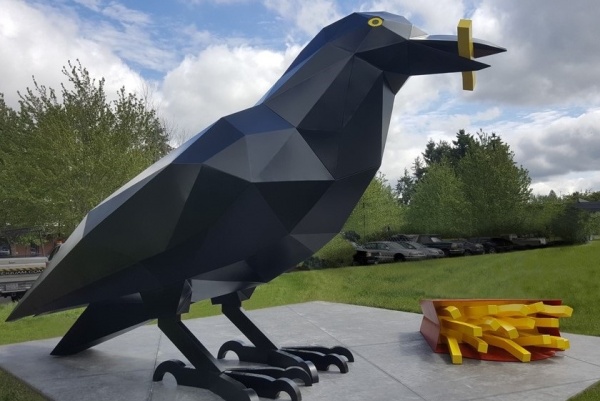 Crow Sculpture